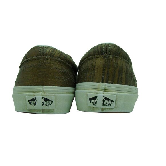 Vans Brushed Metallic Gold Skateboard Shoes Off the Wall Unisex Men 5.5/Wo's 7.0 - Picture 4 of 11